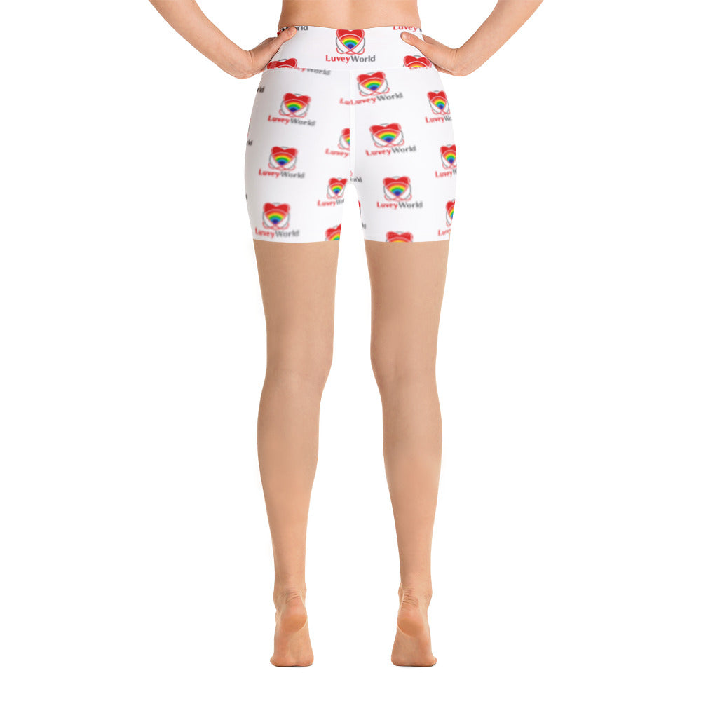 LuveyWorld all over Yoga Shorts