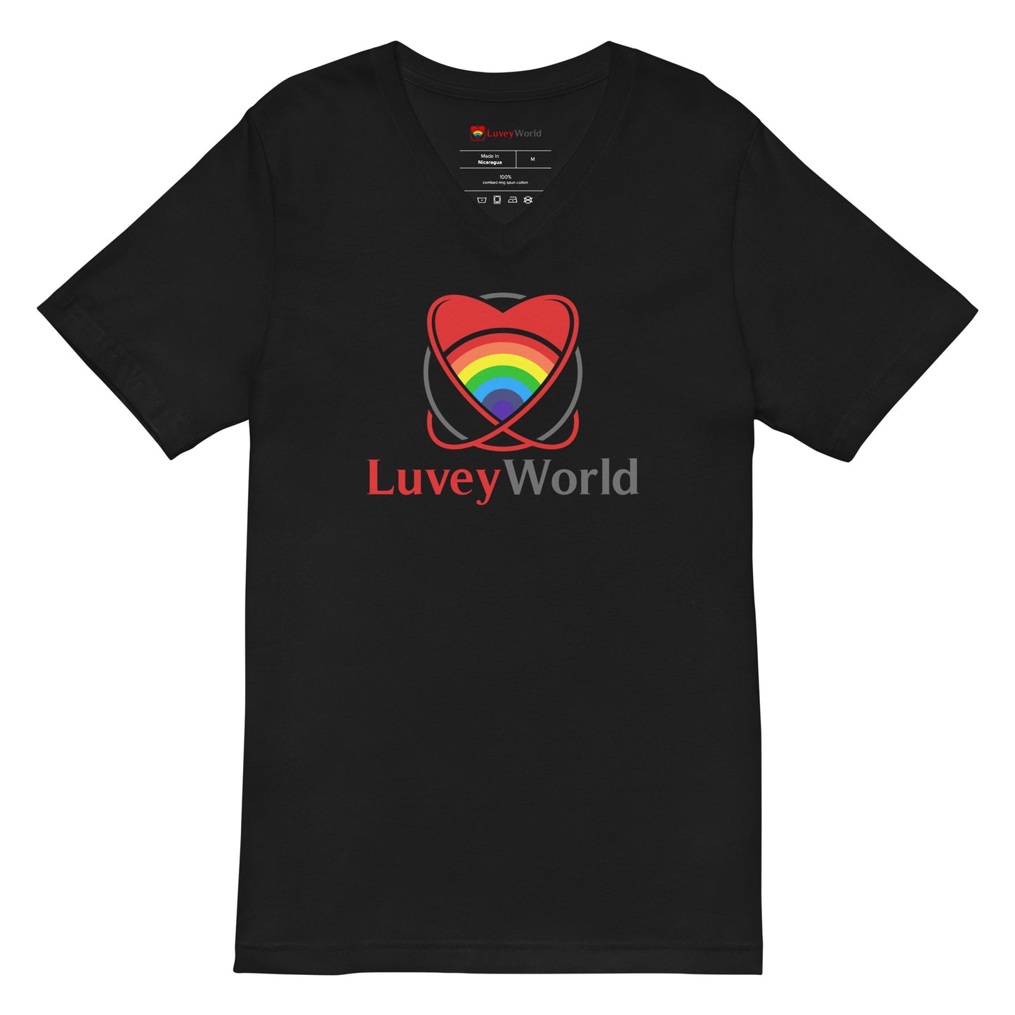 LuveyWorld Short Sleeve V-Neck T-Shirt